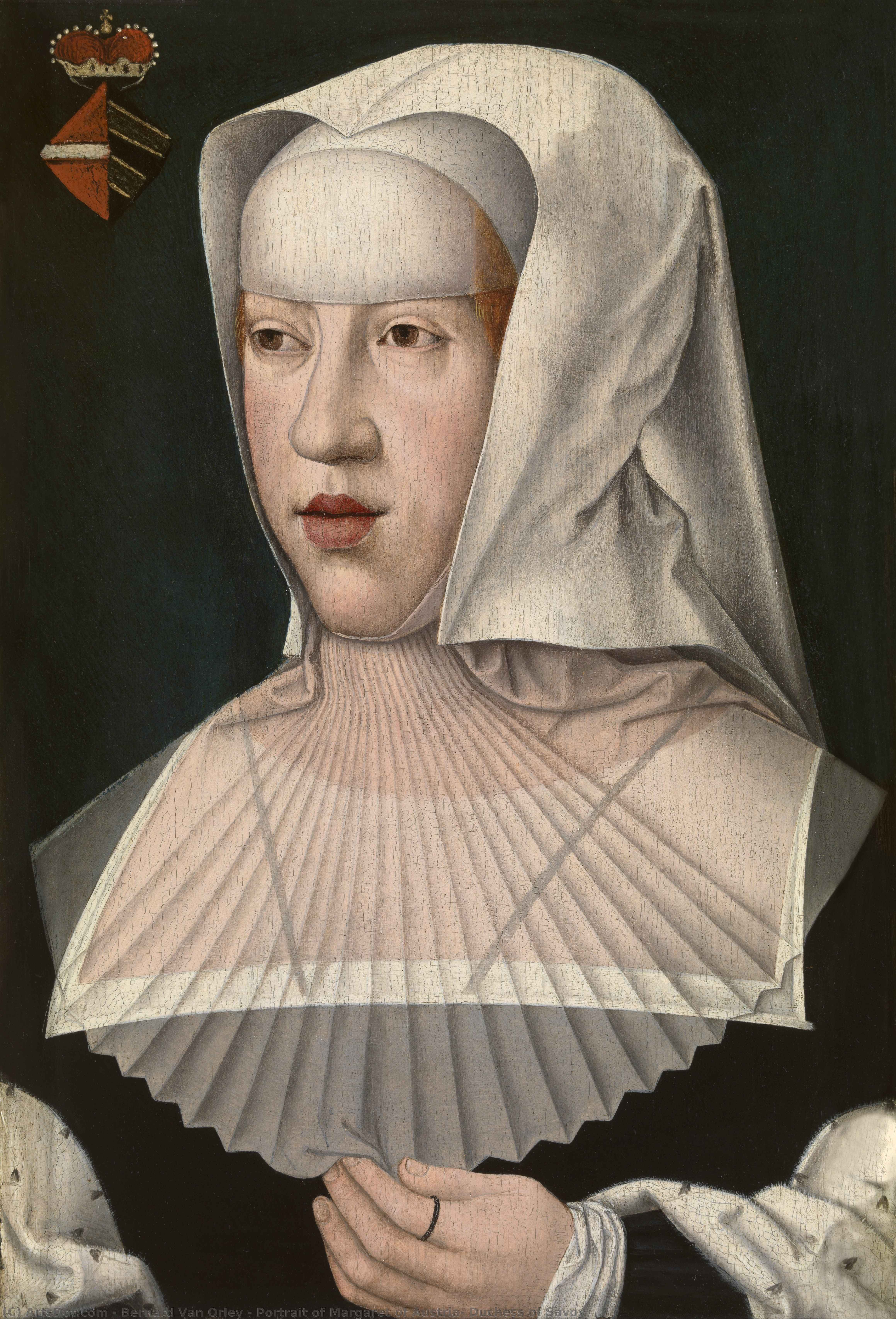 Portrait Of Margaret Of Austria, Duchess Of Savoy — Bernard Van Orley
