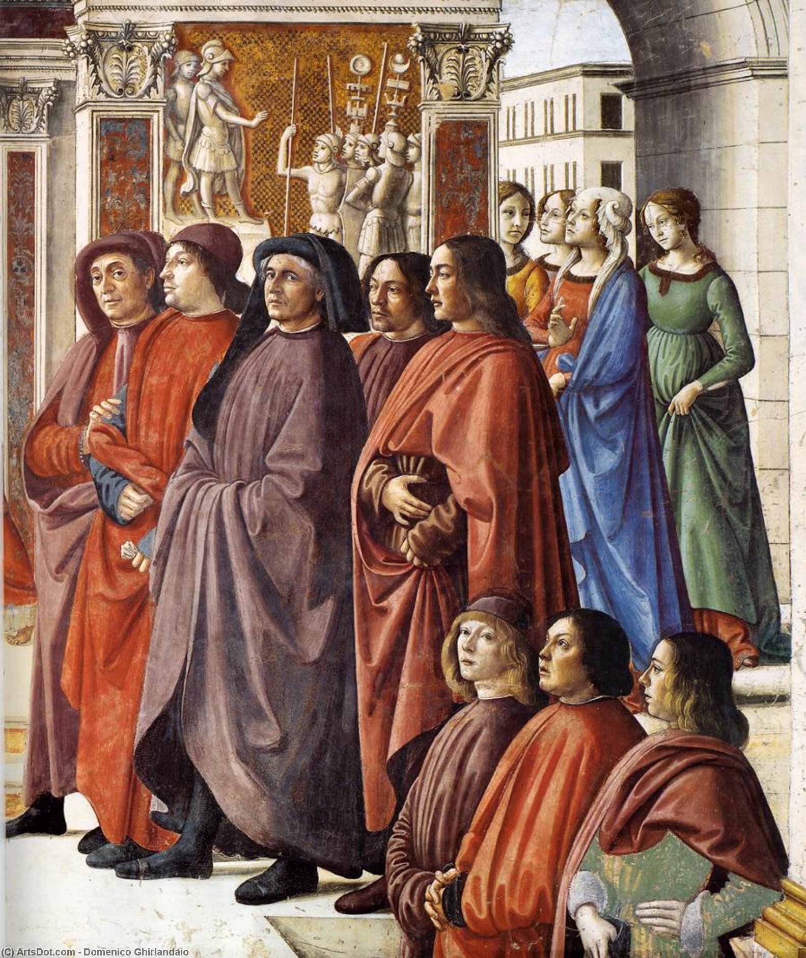 Angel Appearing To Zacharias (detail) — Domenico Ghirlandaio