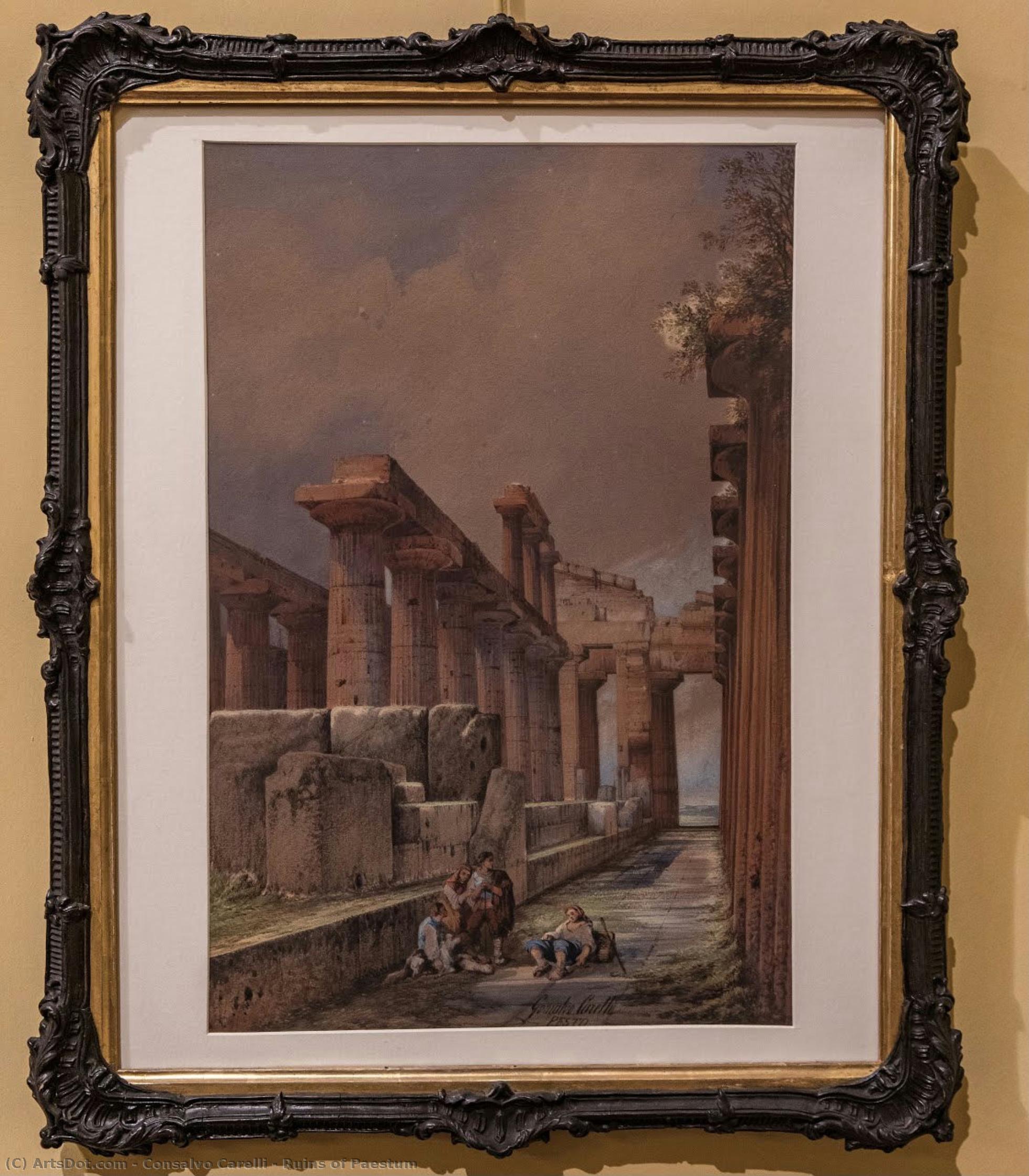 Ruins Of Paestum — Consalvo Carelli
