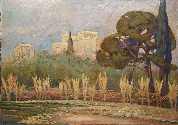 View Of The Acropolis - — Konstantinos Maleas