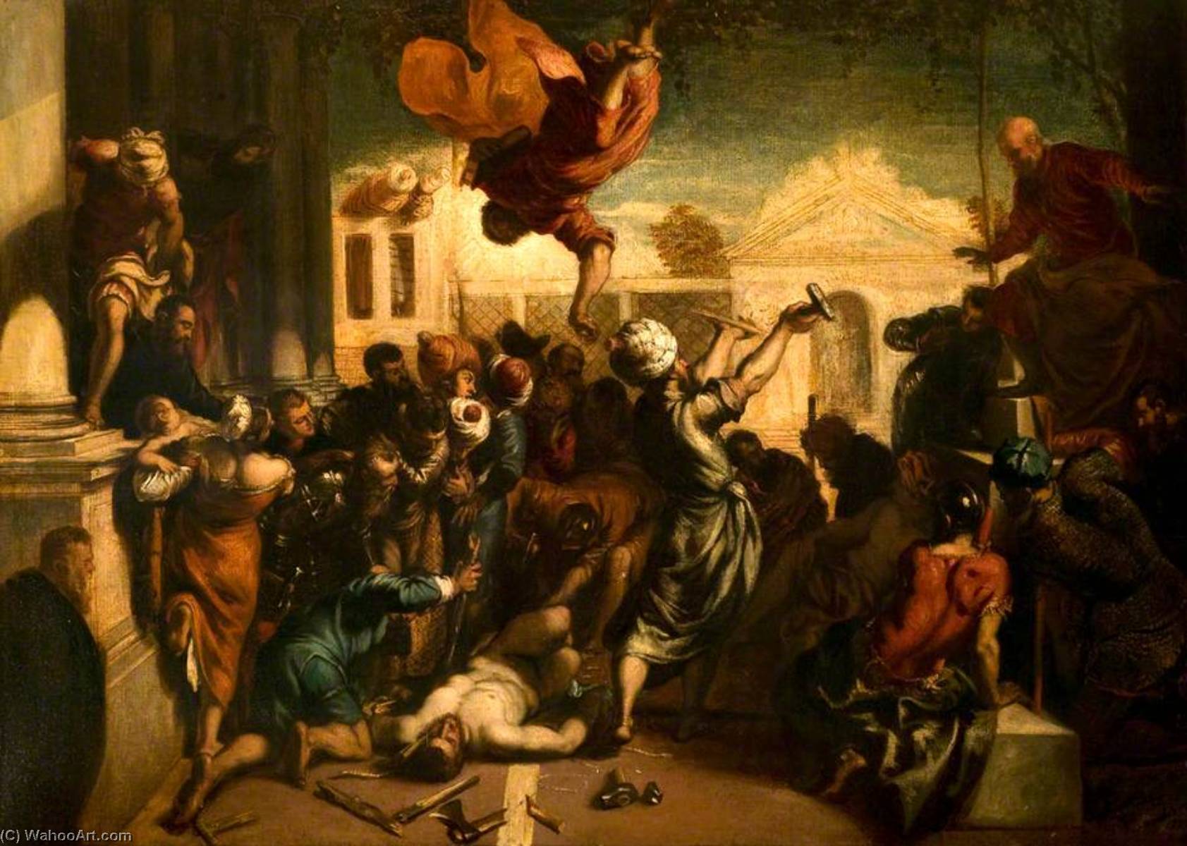 The Miracle Of Saint Mark (after Jacopo Tintoretto) — William Hilton Ii