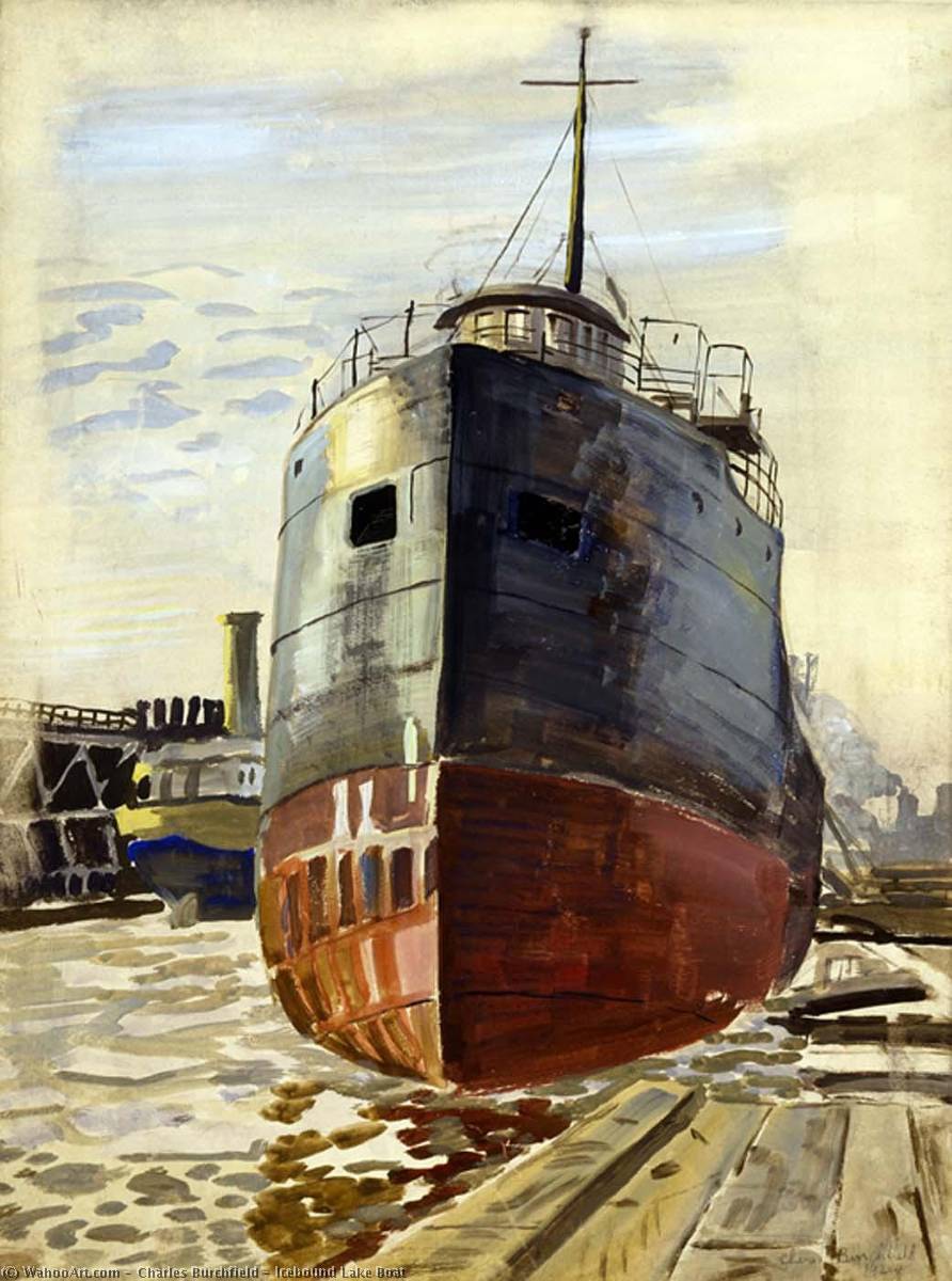 Icebound Lake Boat — Чарльз Берхфилд