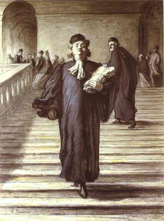 Grand Staircase Of The Palace Of Justice1 — Honoré Daumier