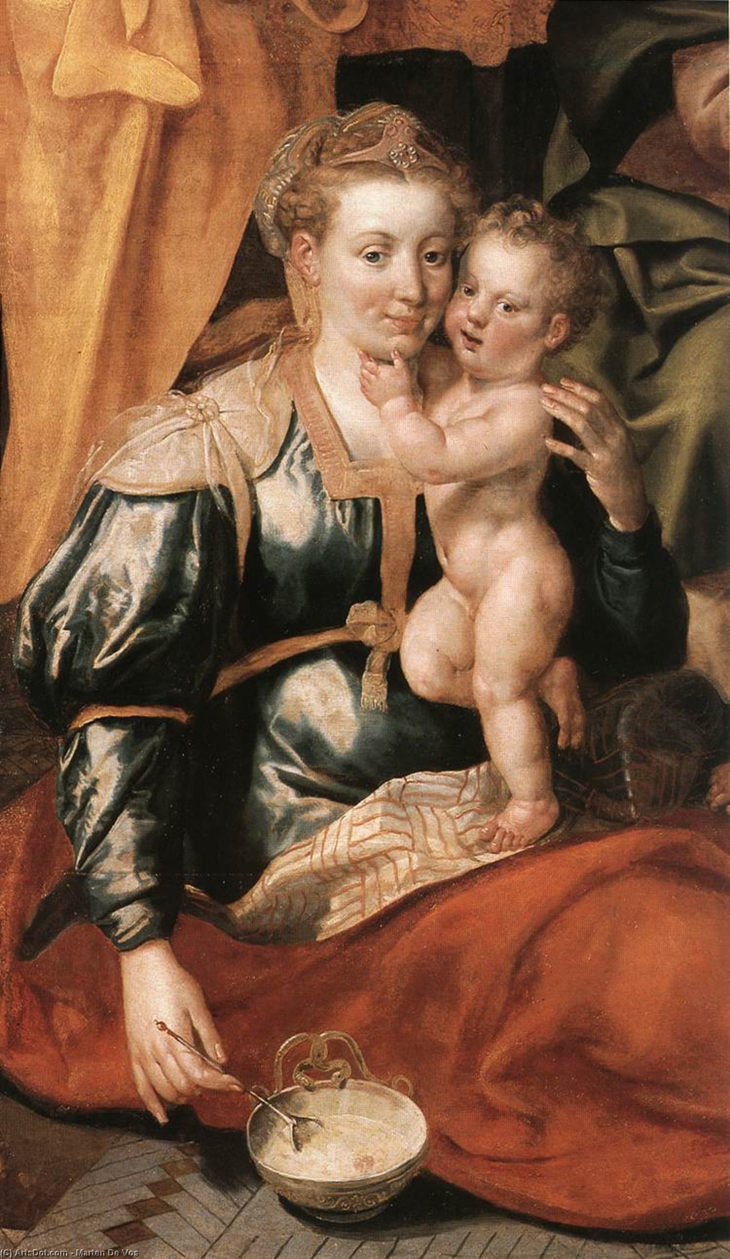 The Family Of St Anne (detail) — Maarten De Vos