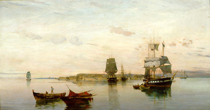 Anchored Boats — Konstantinos Volanakis
