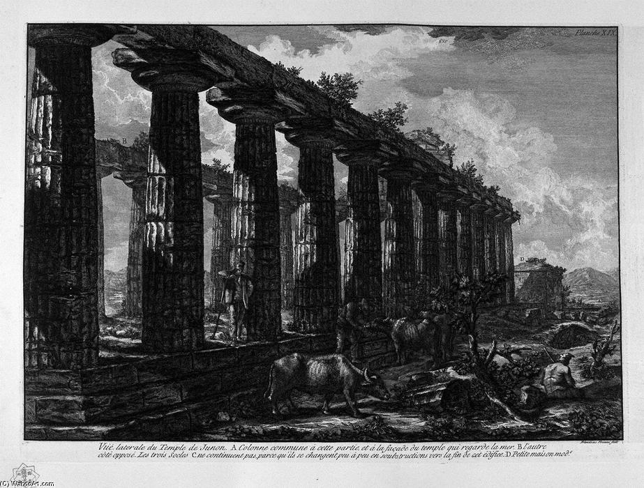 Side View Of The Temple Of Juno — Giovanni Battista Piranesi