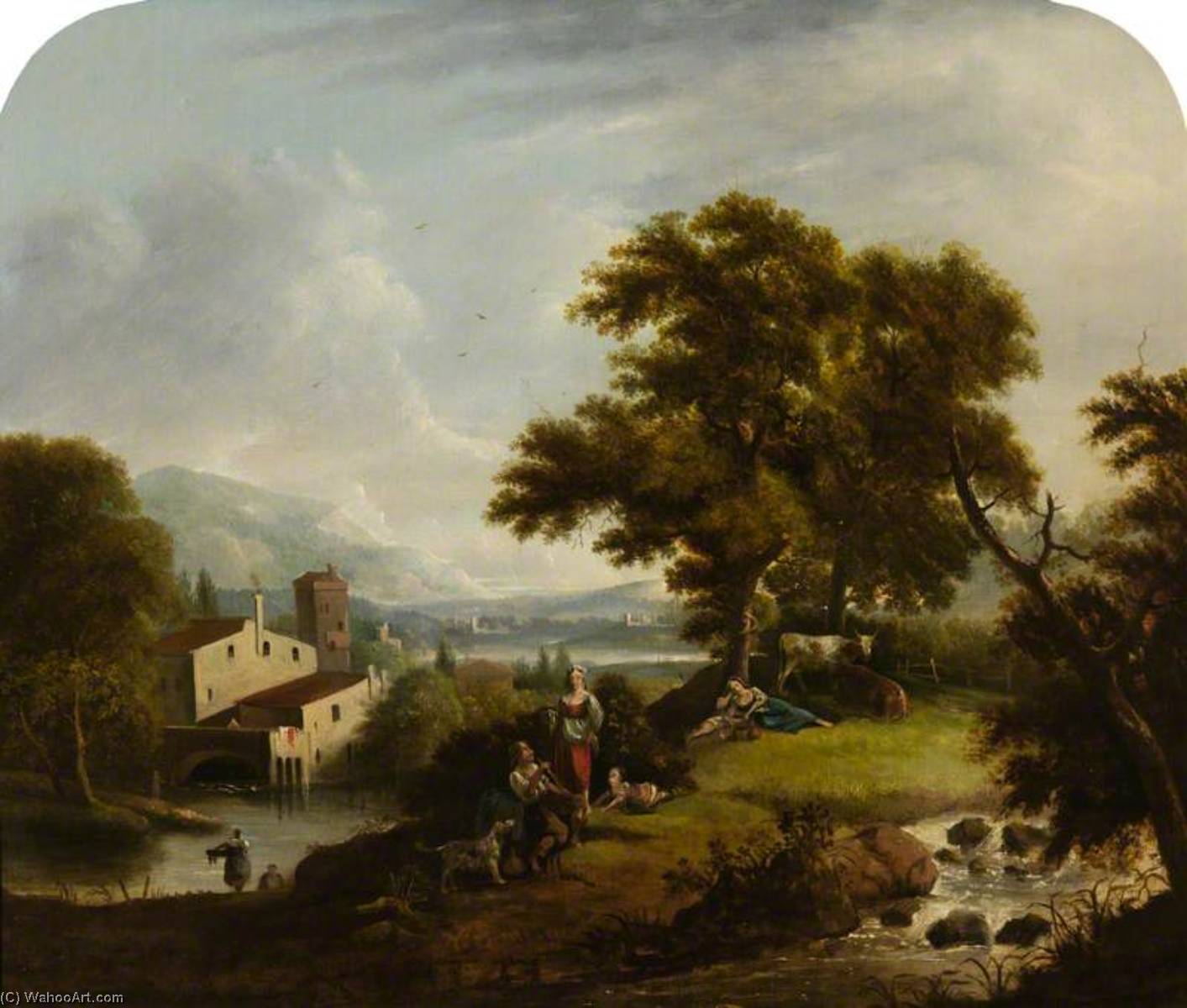 Landscape With A Mill — Francesco Zuccarelli