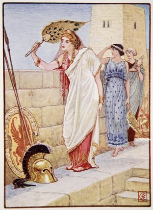 Often She Would Stand Upon The Walls Of Troy — Walter Crane