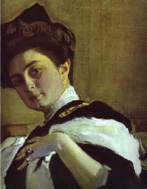 Portrait Of Henrietta Girshman. Detail — Valentin Alexandrovich Serov