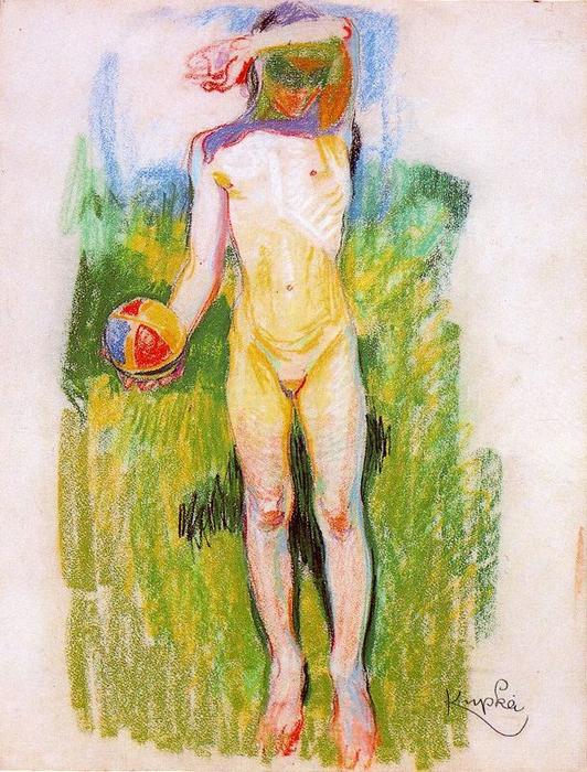 Girl With A Ball — František Kupka