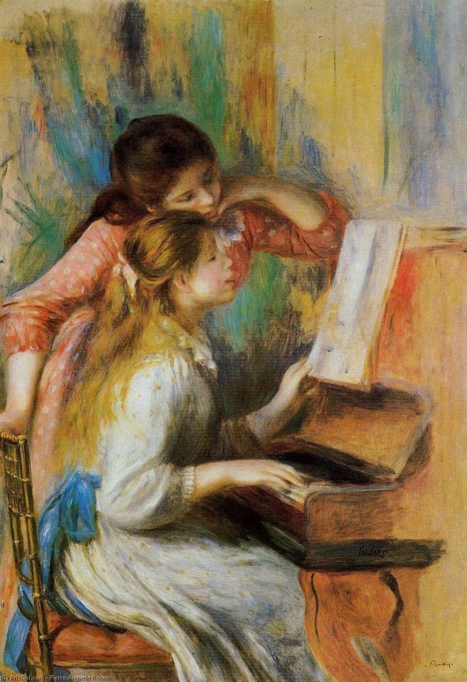 Girls At The Piano — Pierre-auguste Renoir