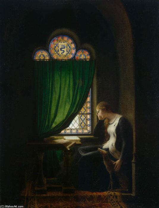 Valentine Of Milan Mourning Her Husband, The Duke Of Orléans — Fleury-richard
