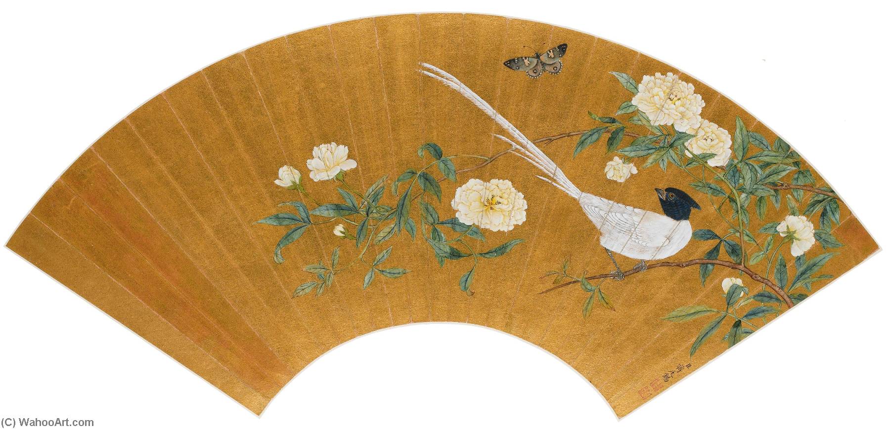 Flowers, Bird And Butterflies — Jiang Tingxi