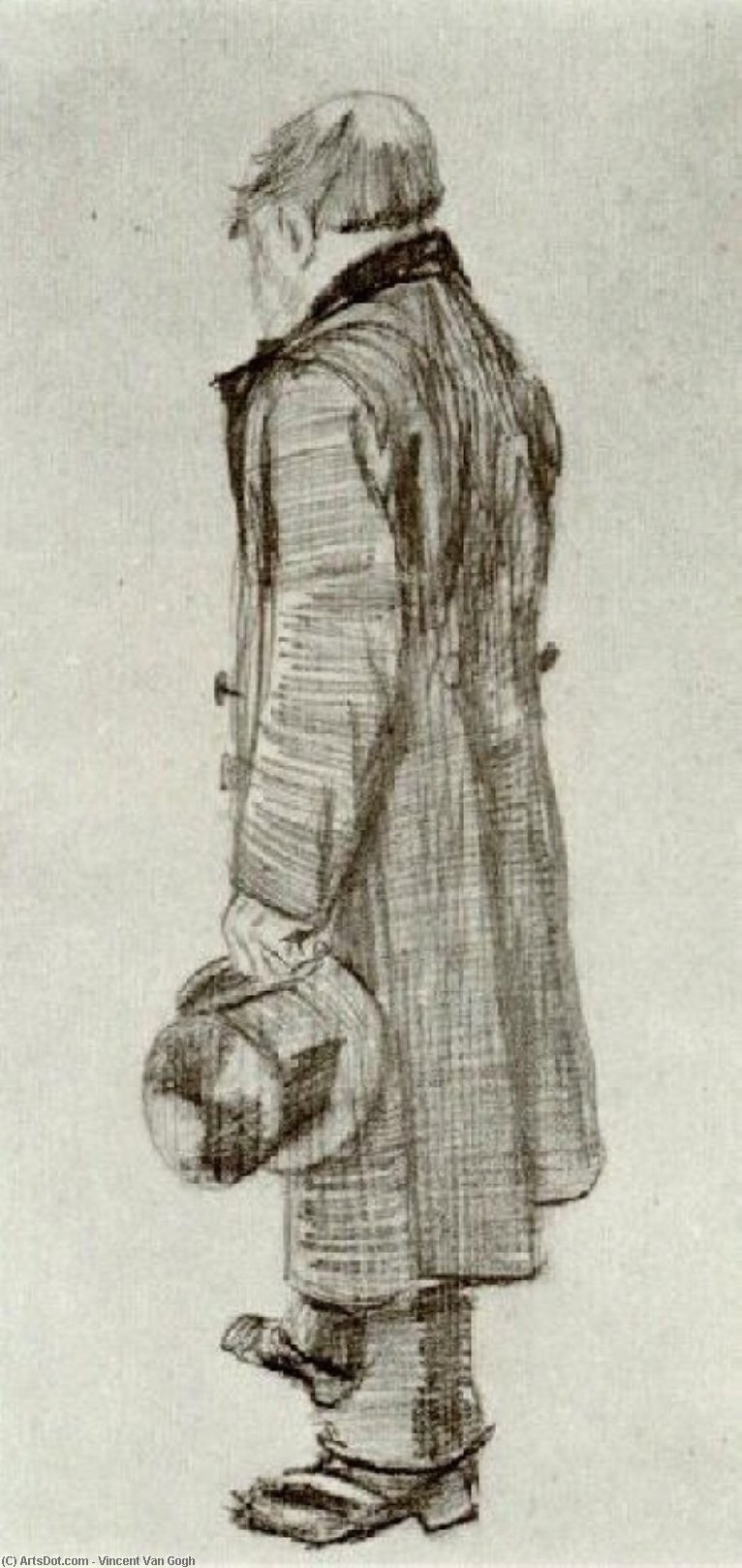 Orphan Man Holding Top Hat In His Hand — Vincent Willem Van Gogh