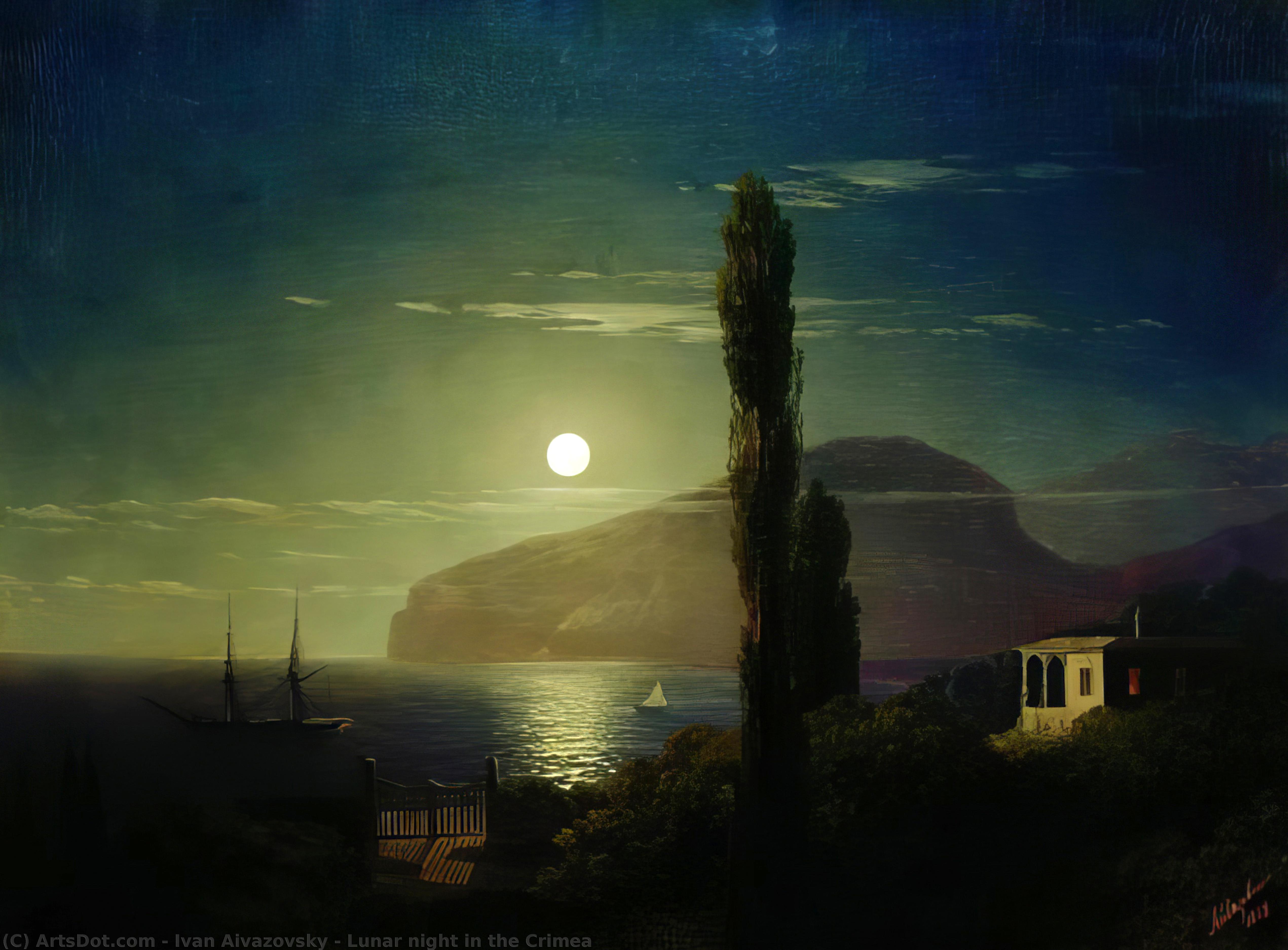 Lunar Night In The Crimea — Iván Aivazovski