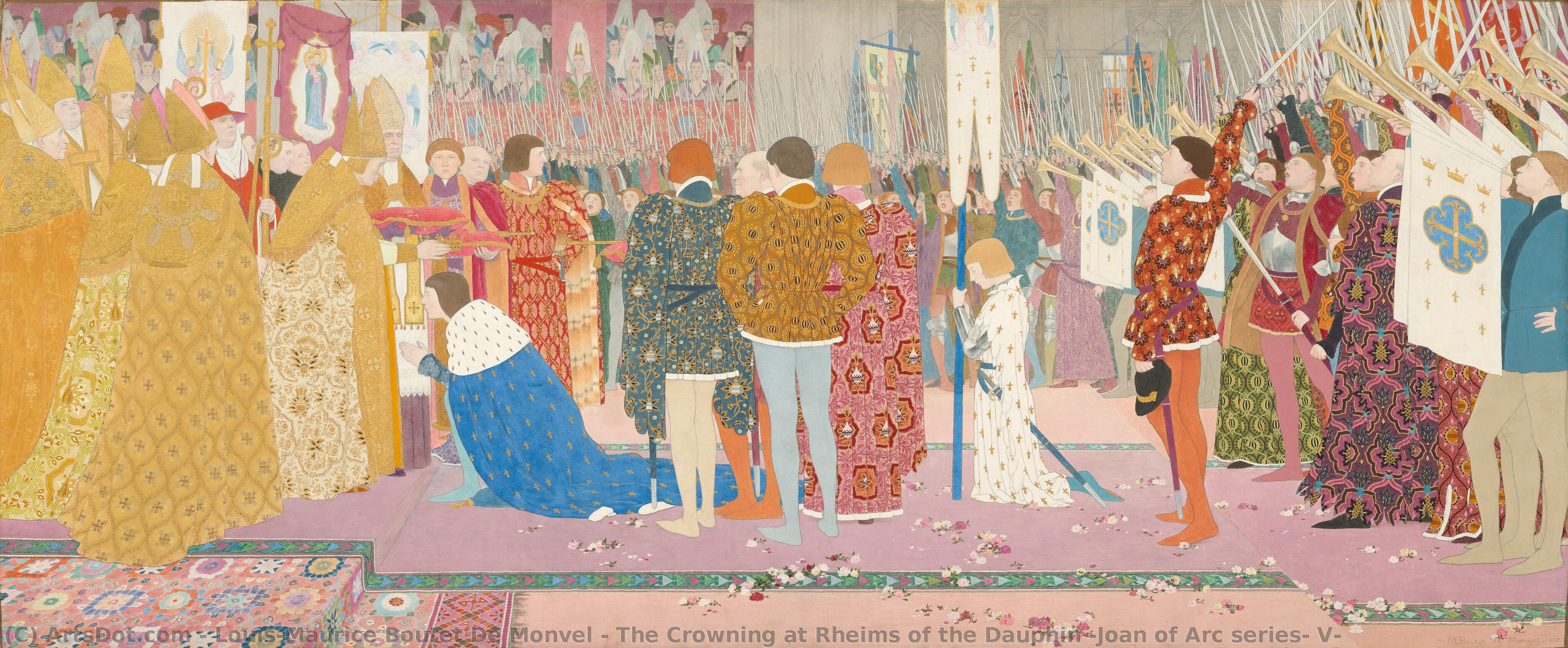 The Crowning At Rheims Of The Dauphin (joan Of Arc Series: V) — Louis-maurice Boutet De Monvel