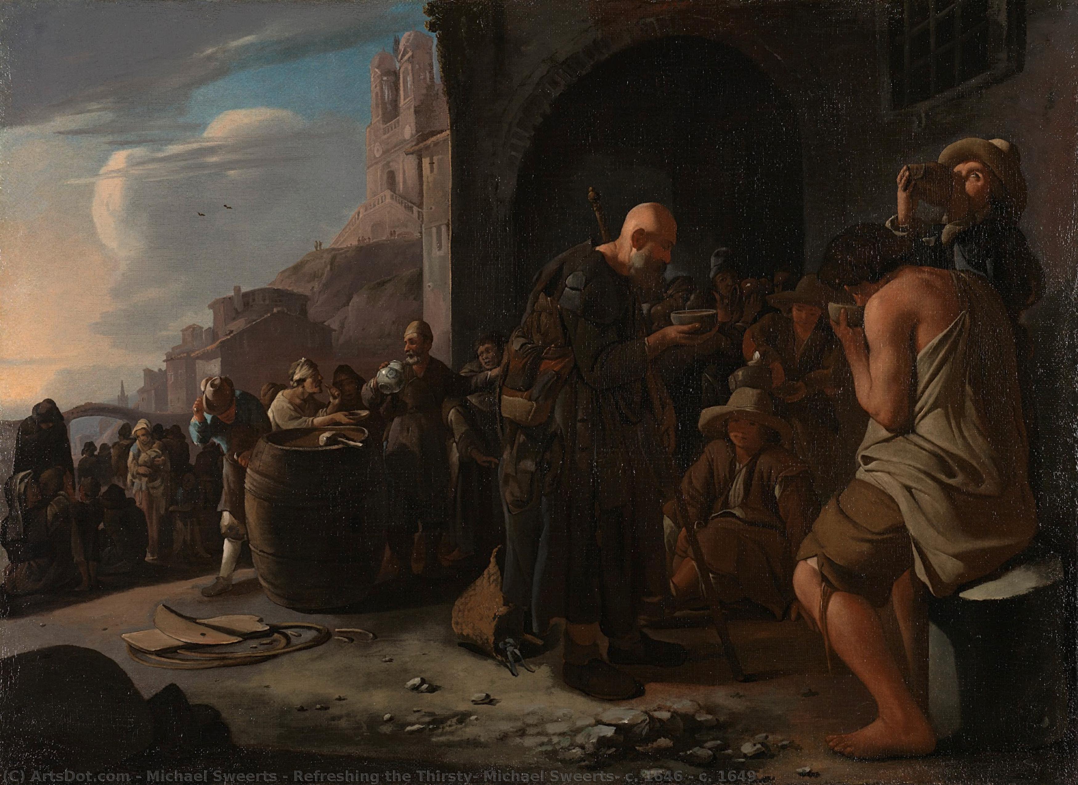 Refreshing The Thirsty, Michael Sweerts, C. 1646 - C. 1649 — Michael Sweerts