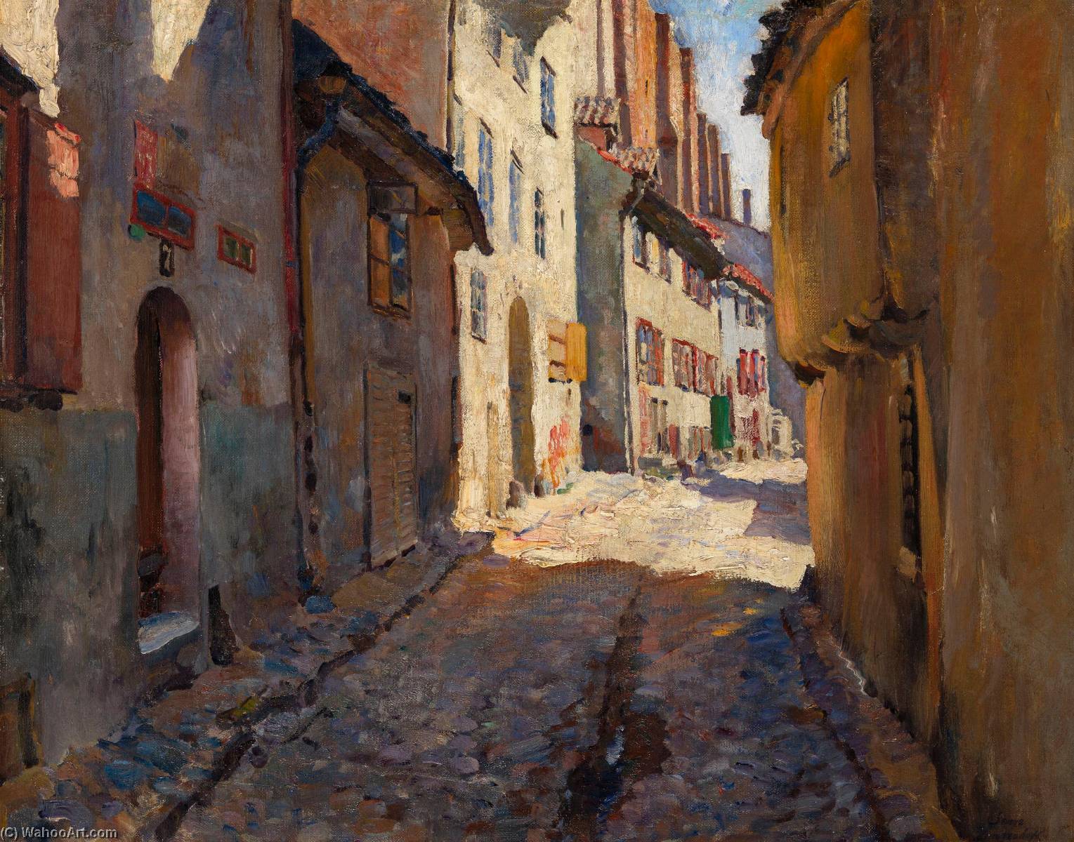 Narrow Street In Riga — Sergey Arsenievich Vinogradov