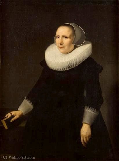 Portrait Of A Woman With A Book. — Willem Van Der Vliet