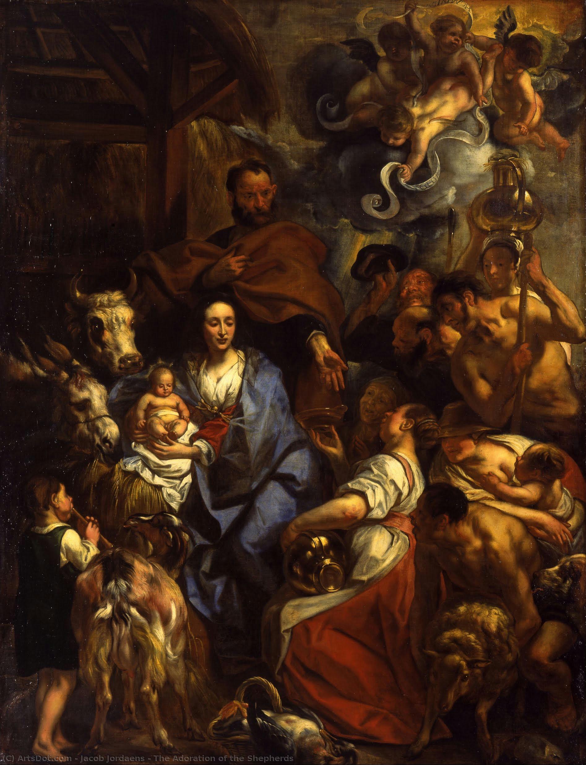 The Adoration Of The Shepherds — Jacob Jordaens