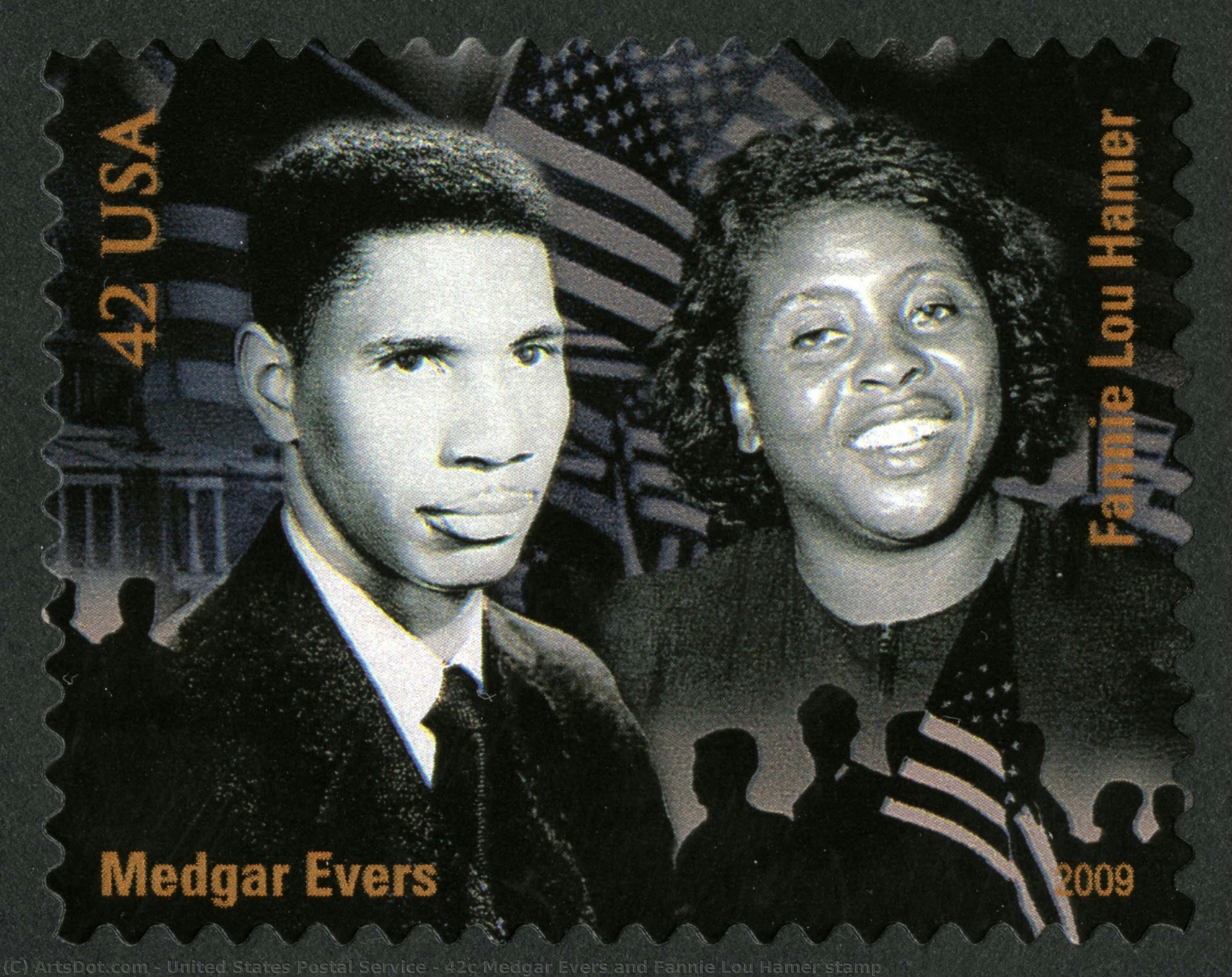 42c Medgar Evers And Fannie Lou Hamer Stamp — Servicio Postal De Los Estados Unidos
