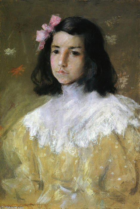 The Pink Bow — William Merritt Chase