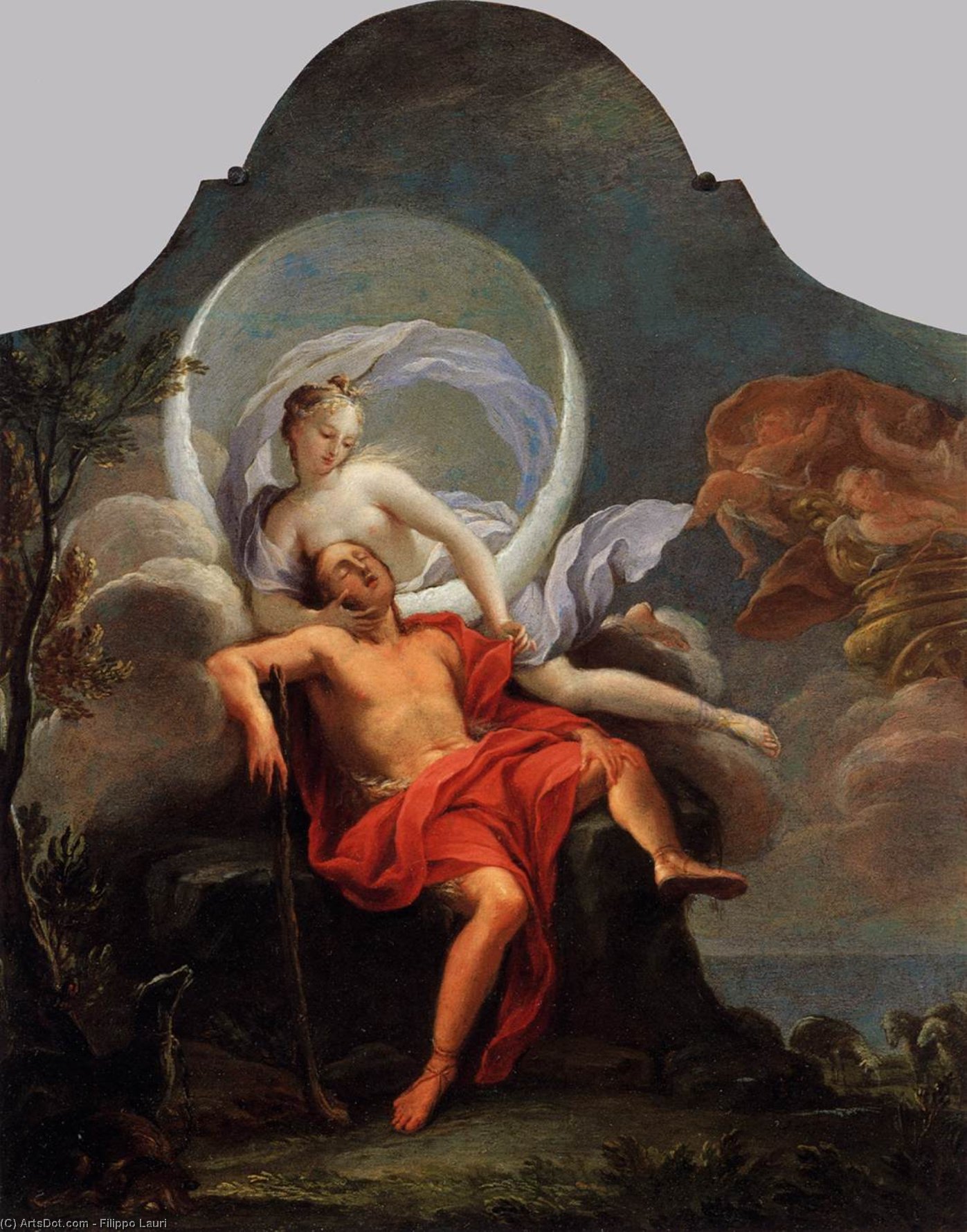 Endymion And Selene — Filippo Lauri