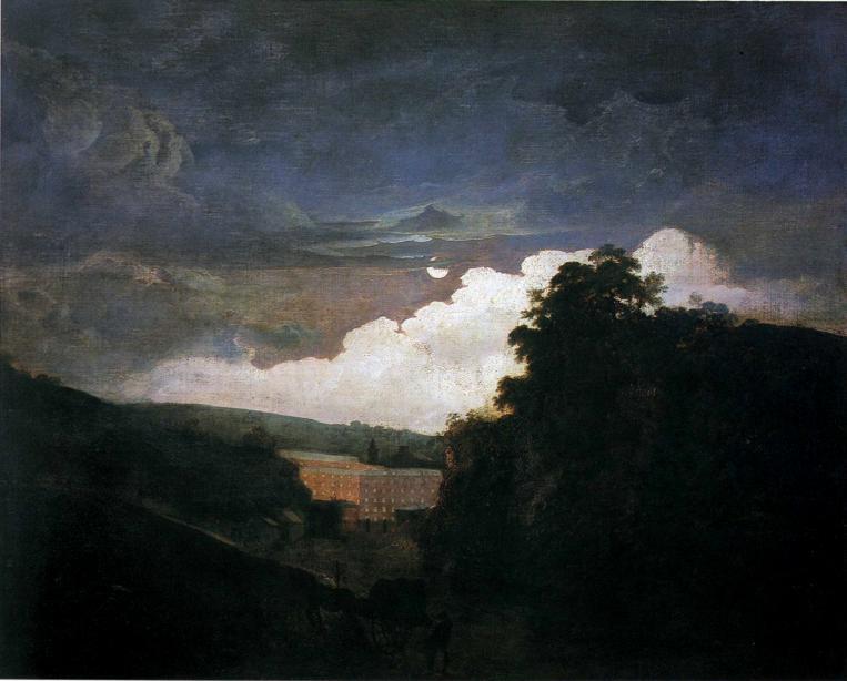 Arkwright's Cotton Mills By Night — Џозеф Рајт Од Дербија