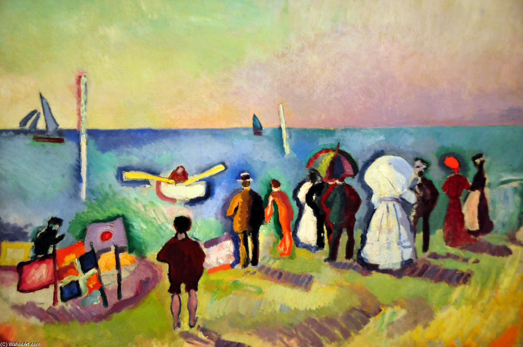 The Beach At Sainte-adresse 1 — Raoul Dufy