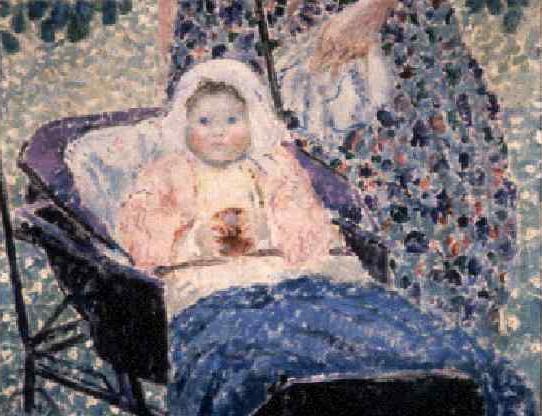 Baby In Pram — Frederick Carl Frieseke