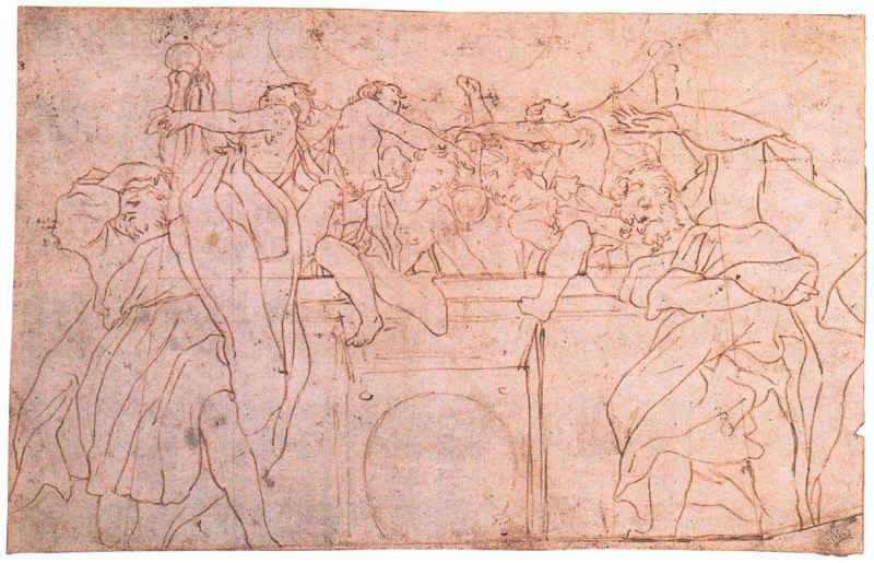Study For The Parapet Of The Dome Of Parma Cathedral — Antonio Allegri Da Correggio