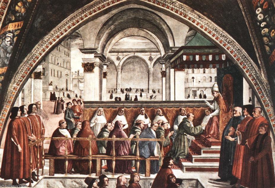 Confirmation Of The Rule, Cappella Sassetti, S.t — Domenico Ghirlandaio