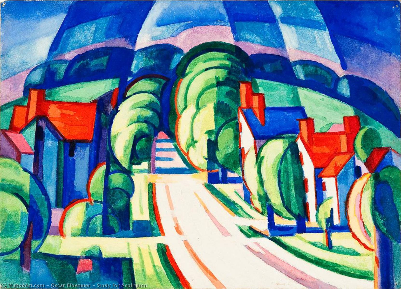 Study For Aspiration — Oscar Bluemner