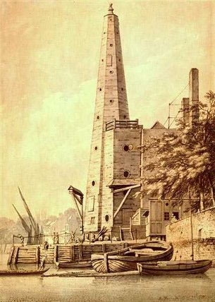 The Old Water Tower At York Buildings — Joseph Farington