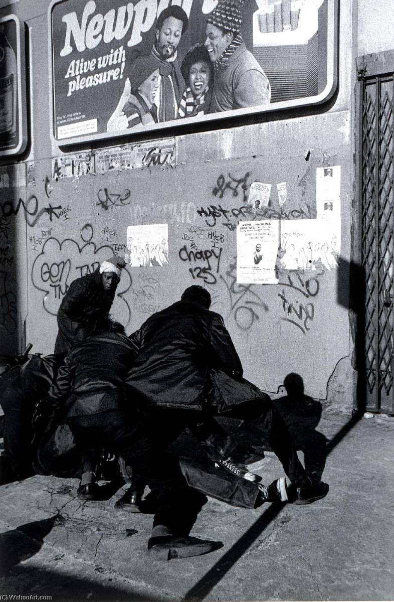 Untitled (police Subduing Man), From The Series Hats And Hat Nots — Jules Allen