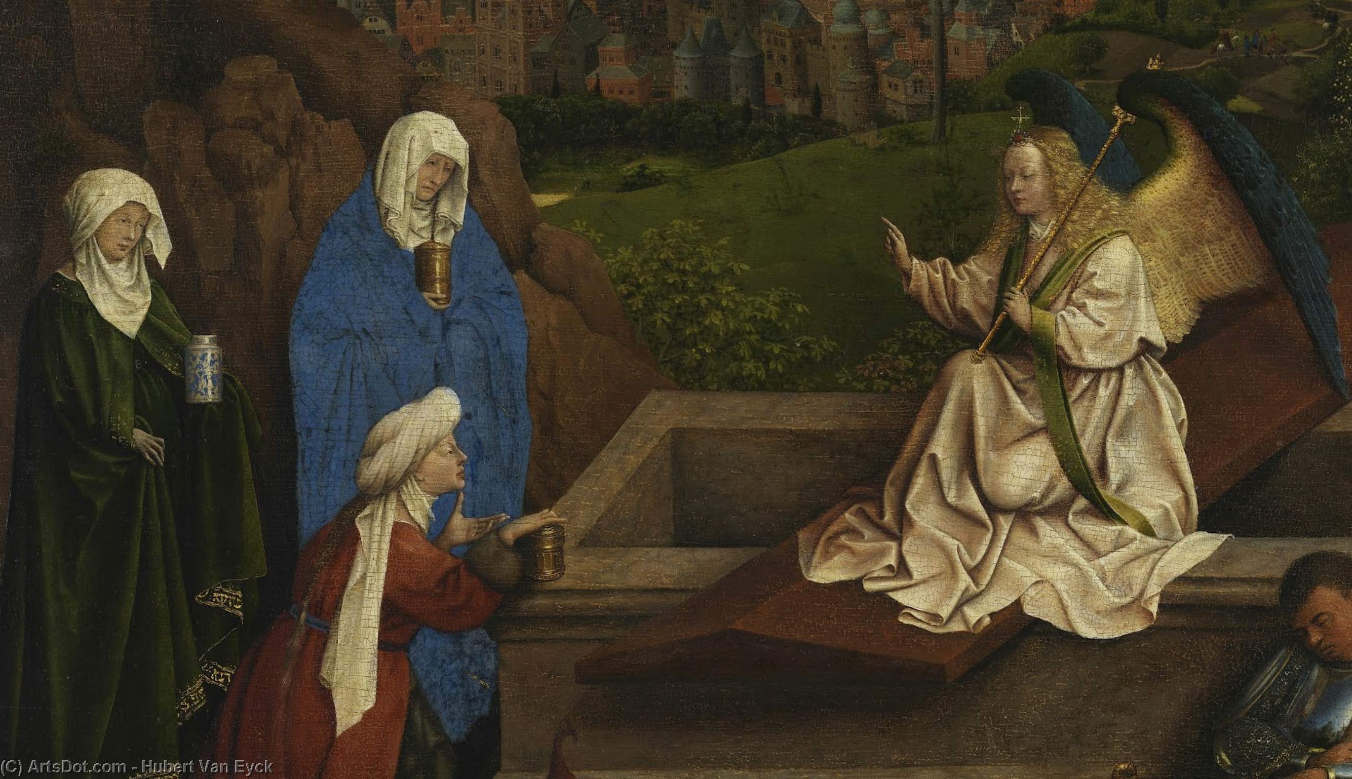 The Three Marys At The Tomb ) — Hubert Van Eyck