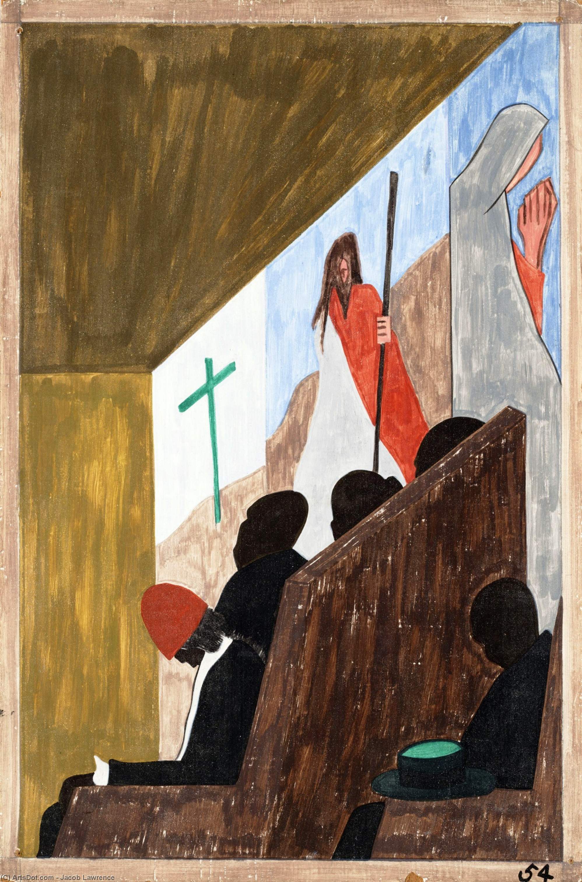 One Of The Main Forms Of Social And Recreational Activities In Which The Migrants Indulged Occurred In The Church — Jacob Lawrence