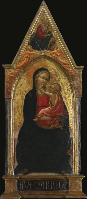 Madonna And Child Enthroned, God The Father With Two Angels Above — Giovanni Dal Ponte