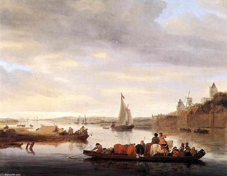 The Crossing At Nimwegen — Salomon Van Ruysdael