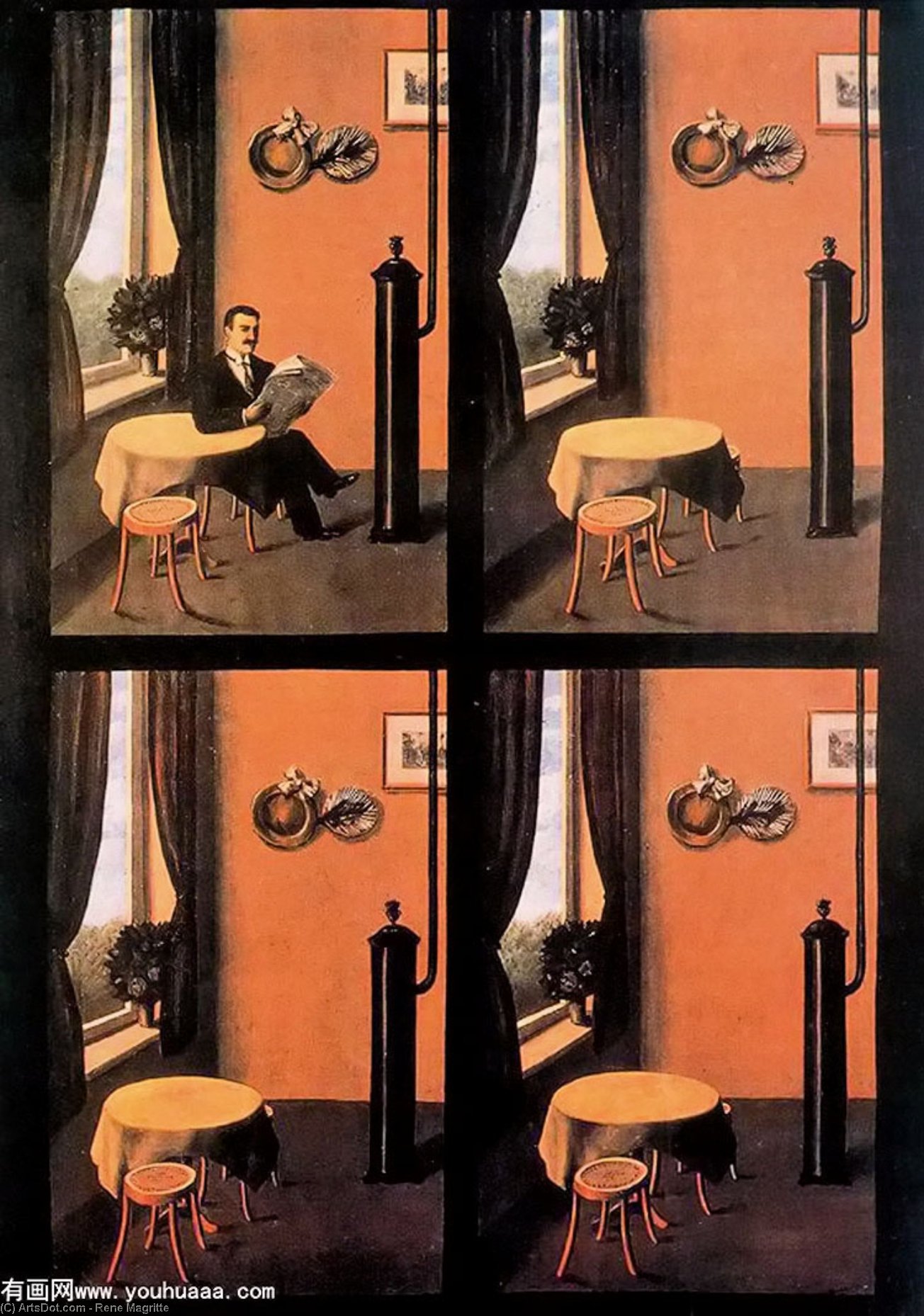 Der Mann Mit Der Zeitung — René Magritte