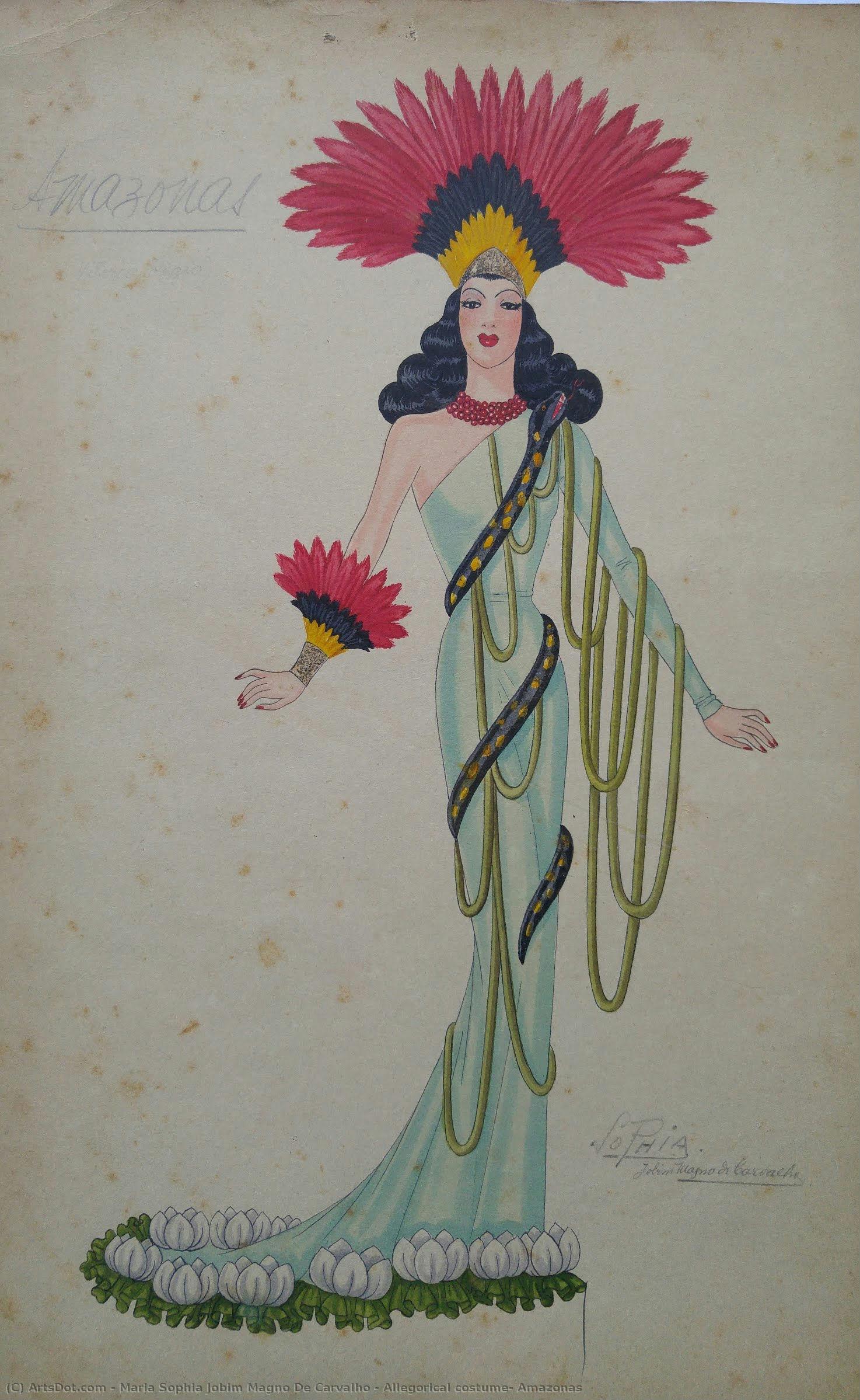 Allegorical Costume: Amazonas — Maria Sophia Jobim Magno De Carvalho