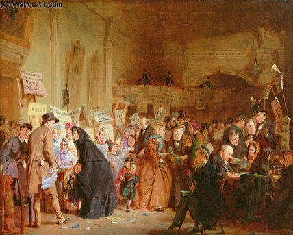 An Infant Orphan Election At The London Tavern — George Elgar Hicks