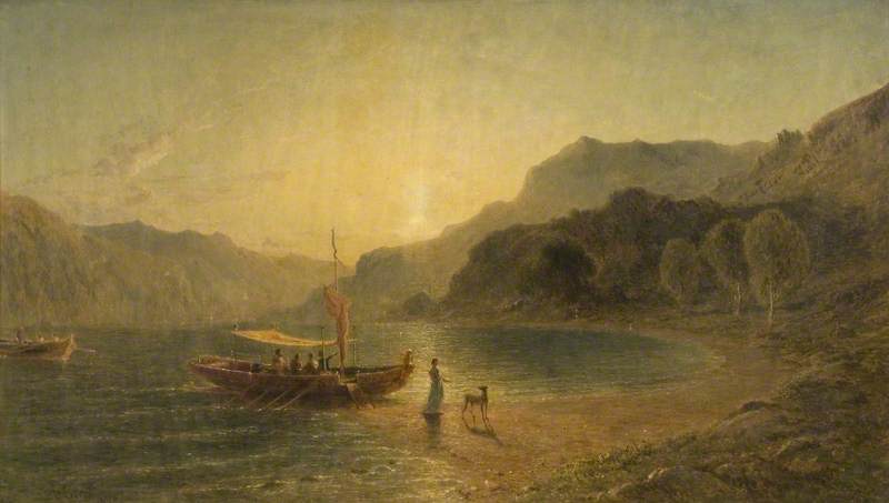 Gondolas On A Lake — Jane Vivian