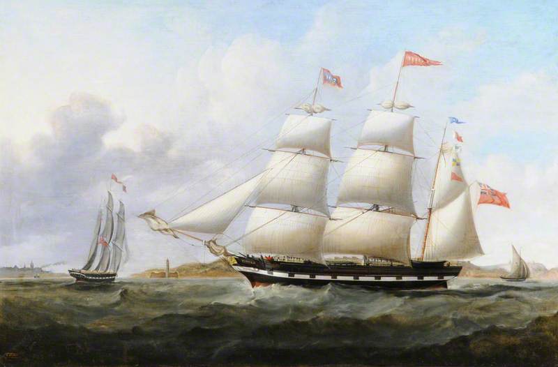 The Barque 'vitula' In Liverpool Bay — Thomas Dove