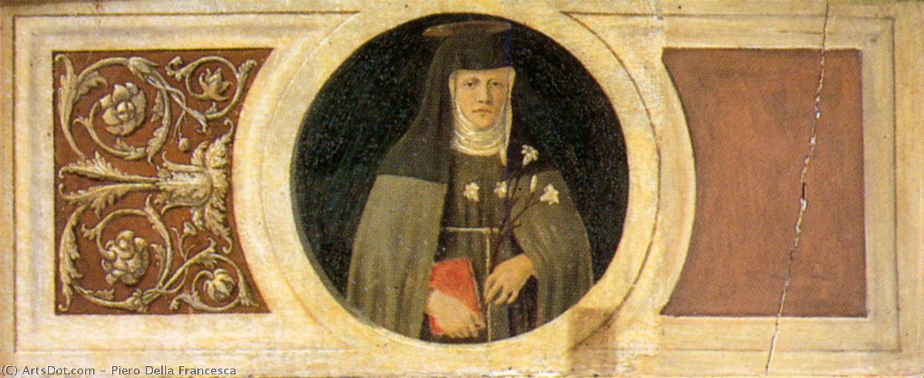 Polyptykh Von St. Antonius: St. Clara — Piero Della Francesca