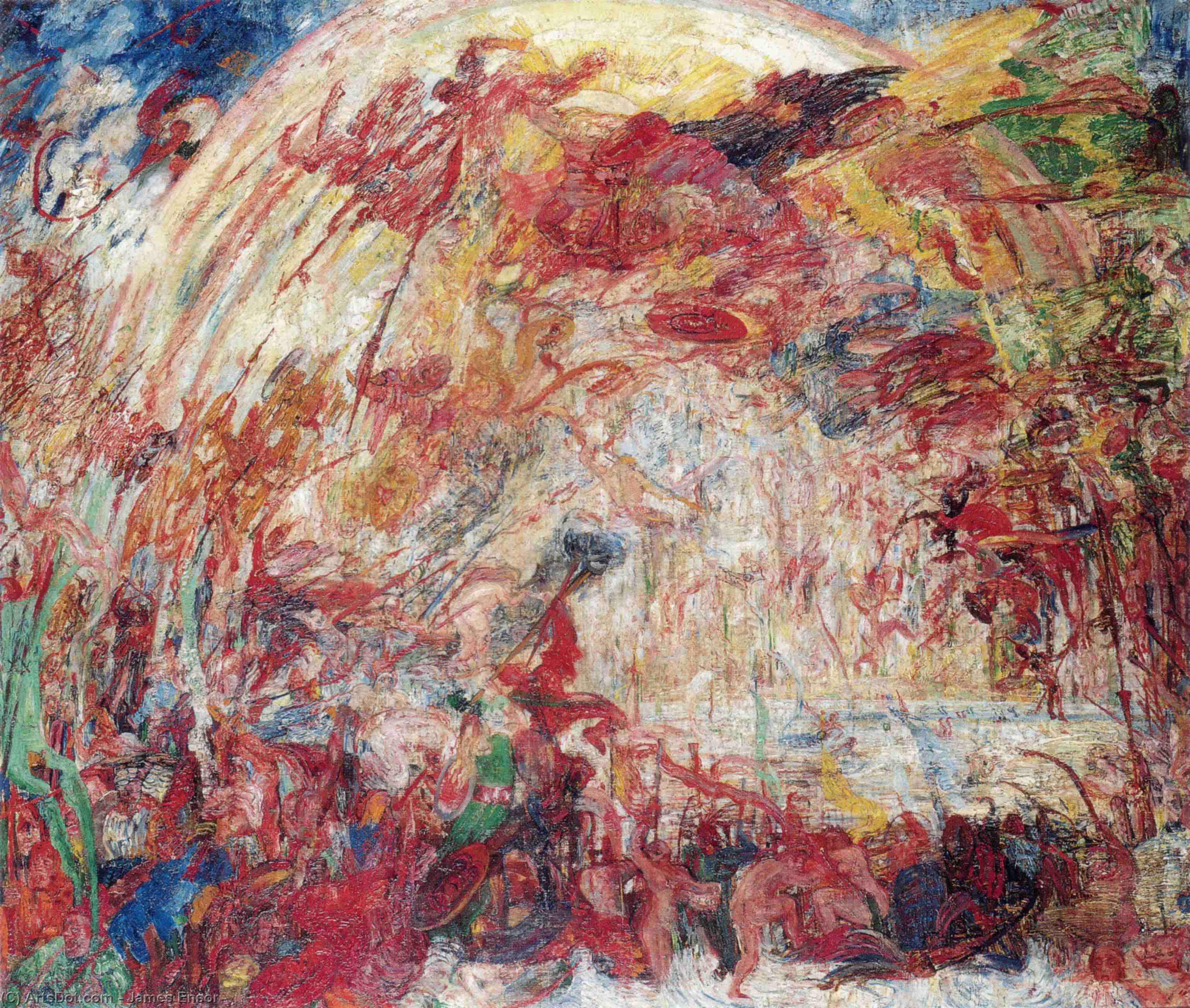 The Fall Of The Rebellious Angels — James Ensor