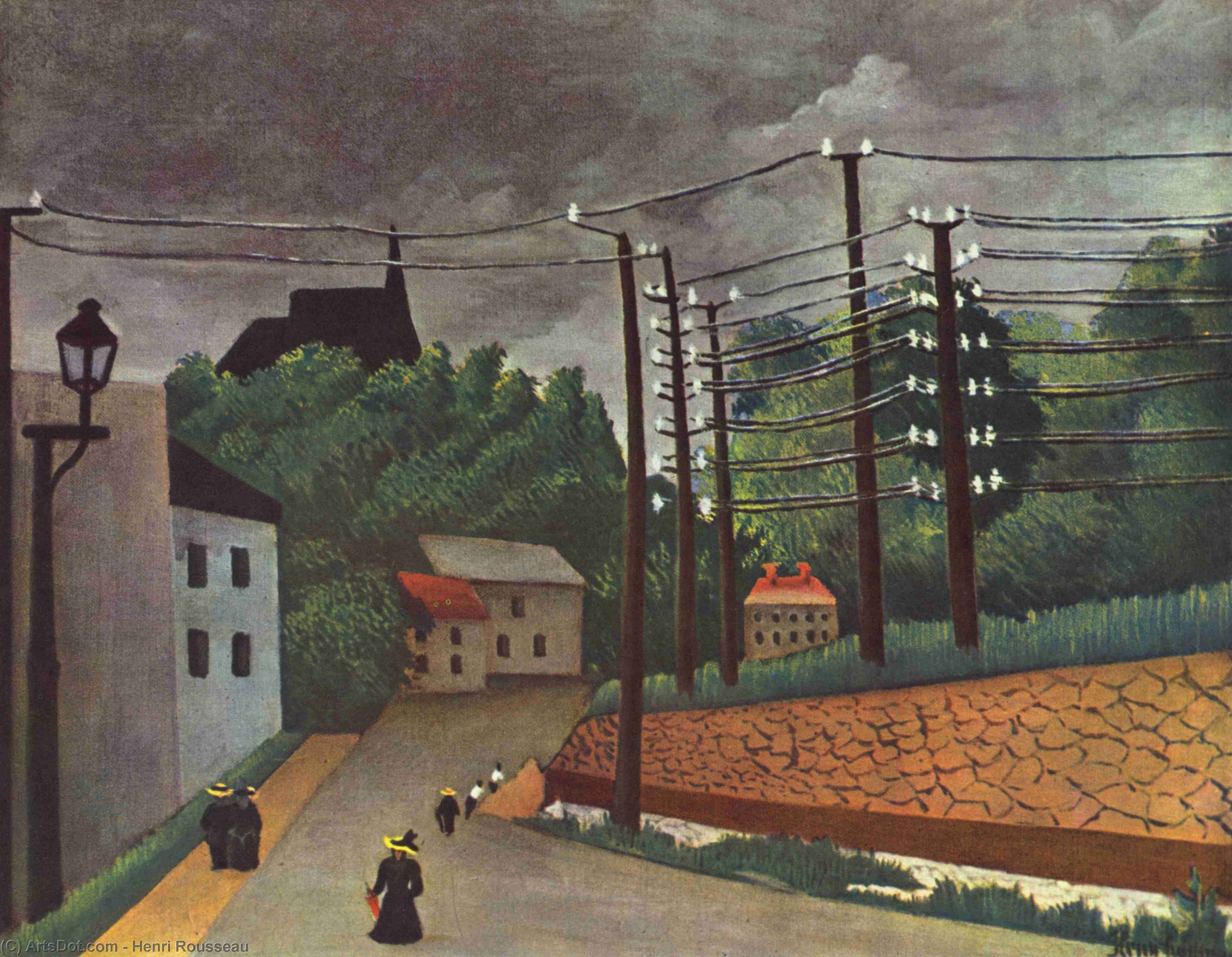 View Of Malakoff Hauts De Seine — Henri Julien Félix Rousseau (le Douanier)
