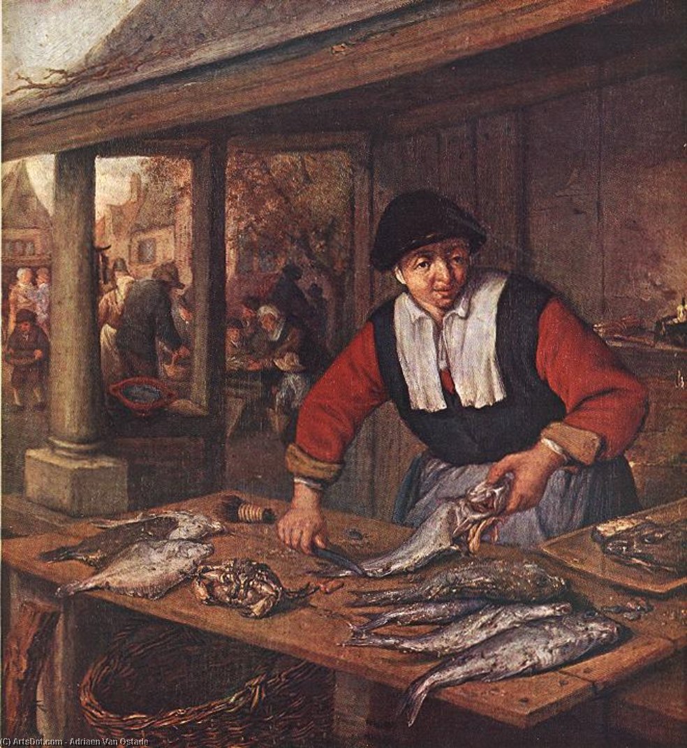 The Fishwife — Адриаен Ван Остаде