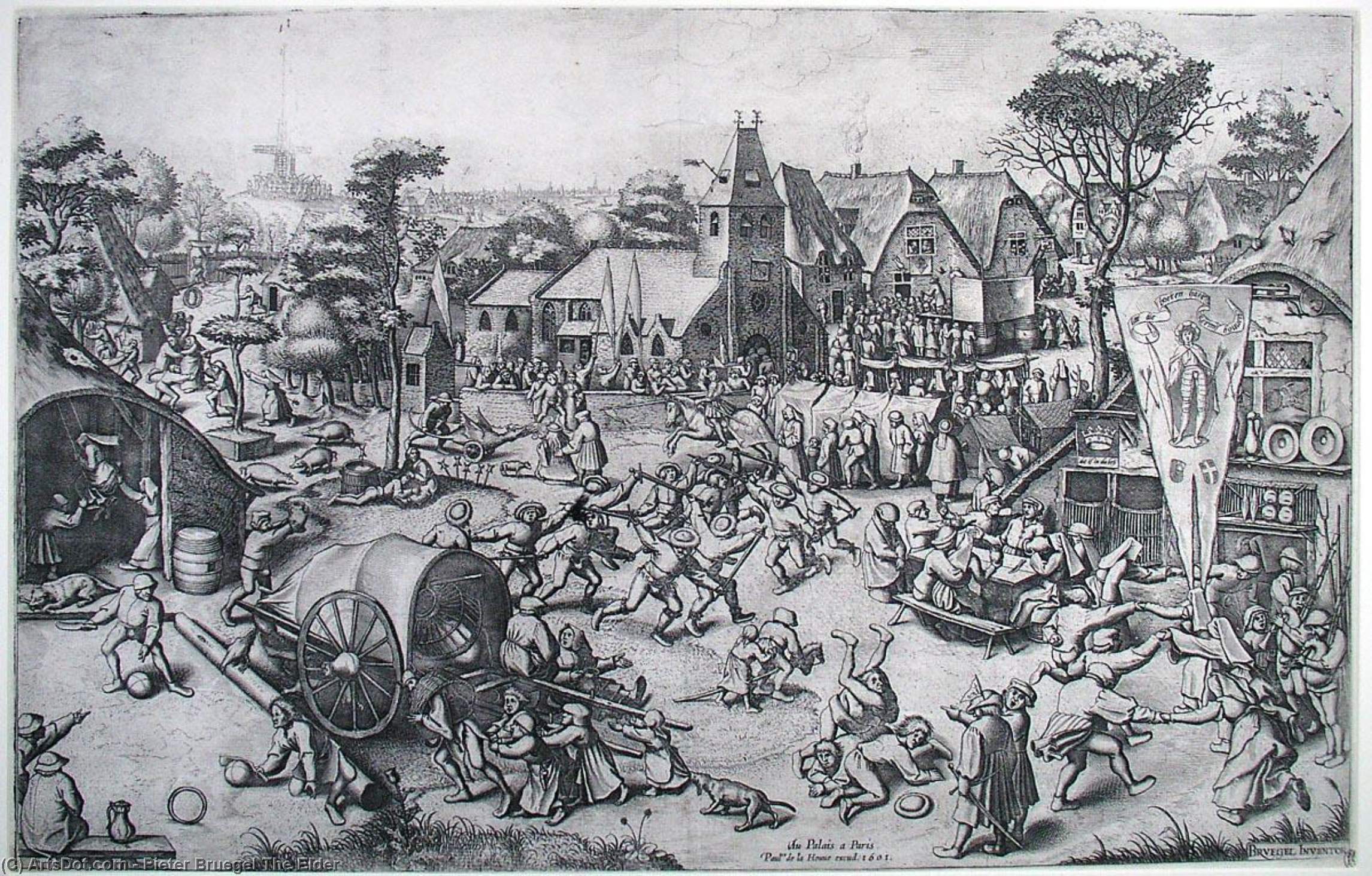 The Fair On St. George's Day — Pieter Bruegel El Viejo