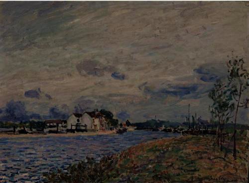 The Embankments Of The Loing At Saint-mammes — Alfred Sisley